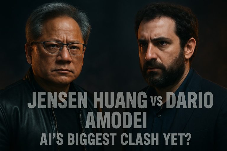 "Jensen Huang vs Dario Amodei: AI's Biggest Clash Yet?"